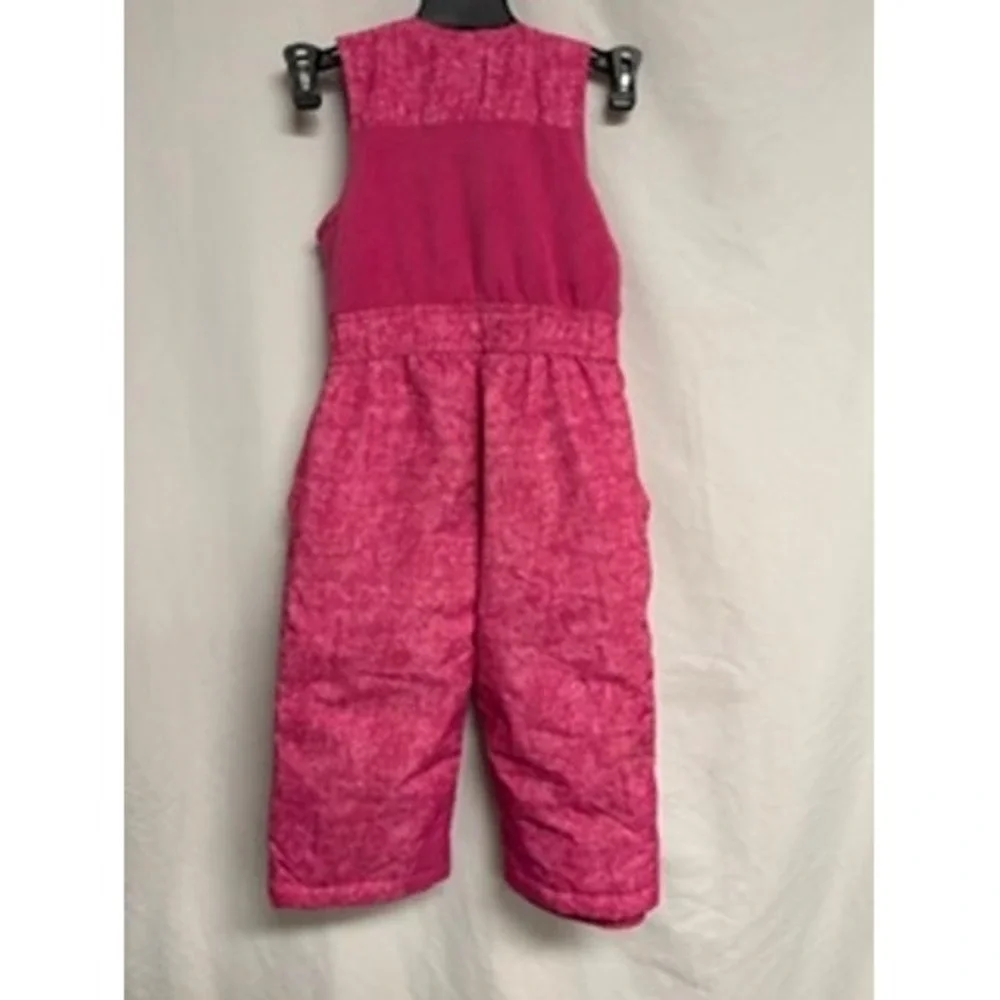 32 Degrees Pink Marble Print Insulated Snow Bibs Toddler Girls 3T Ski Pants